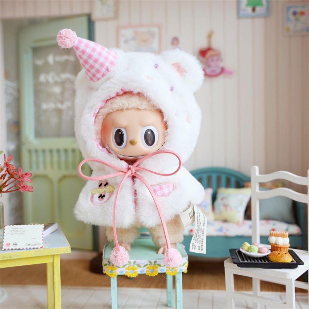 

Plush Cloak 17cm Cotton Doll s Clothes Bathrobe Plush Dolls Clothes Kids Girls Toys Style C