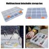 Fishing Tool Box Storage Case Plastics Fishing Tackle Box with Dividers Baits Lures Organizers Tray Easy to Carry