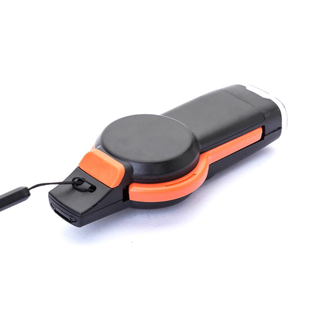 7 in 1 Multifunktions-Outdoor-Pfeife Kompass Thermometer LED-Licht Spiegel Lupe Outdoor