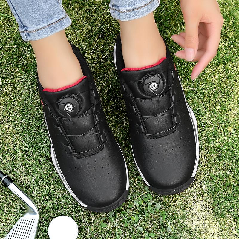 Scarpe Da Golf Donna Impermeabili - Con Punte Chiodate Rimovibili, Antiscivolo, Comfort - Foto 6