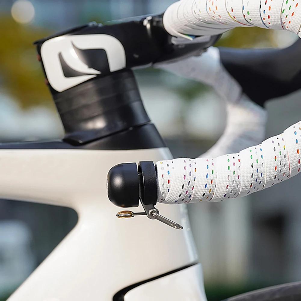 Bicycle Handlebar Plug Bell Bike Bell Waterproof Mini Bicycle Bell Alert Ring Loud Sound Ringer for 18-25mm Handlebar Bike Parts