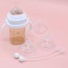 Purea Hegen Baby Bottle Compatible Spout Faucet 2p + Weight Straw 2p Set, Transparent, 1 Set