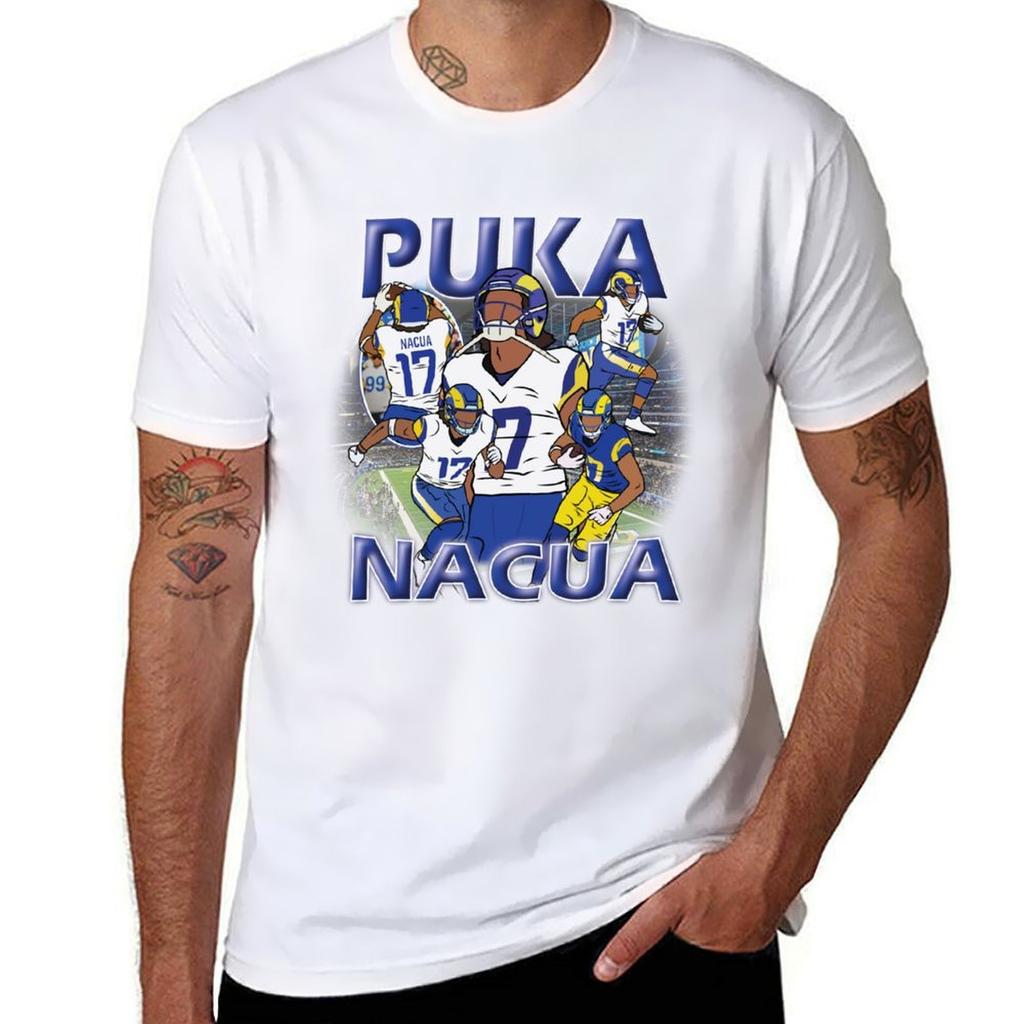 Puka Nacua Vintage Tshirt Casual All Match Tee Shirt For Unisex