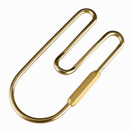 Vintage Brass Loop Keychain Car Decoration Organizer Holder Keyring Golden Key