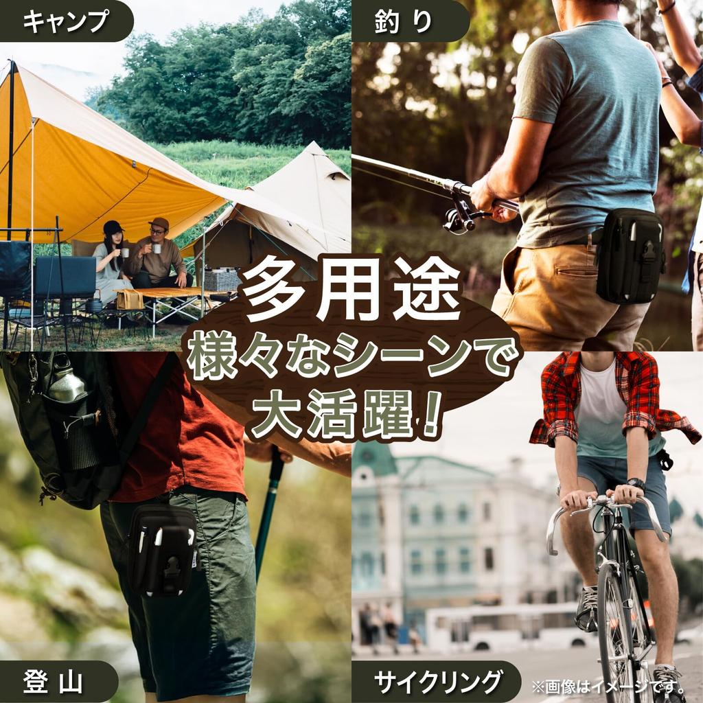 Cocochie Waist Work Tool Organizer for Work Site Carabiner Belt Can Be Carried Around the Smartphone Takinou Pouch, Pouch, Men, Use, Included,