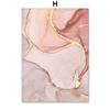 Modern Pink Gold Marble Flower Beach Girl Wall Art Nordic Posters Canvas Painting  And Prints Wall Pictures For Living Room Home