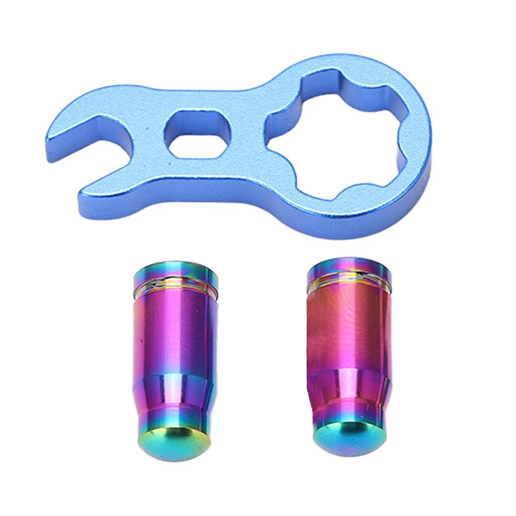   7pcs   Alloy     Valve   Strong Hardness Bike Tire Valve Cover Nut Set