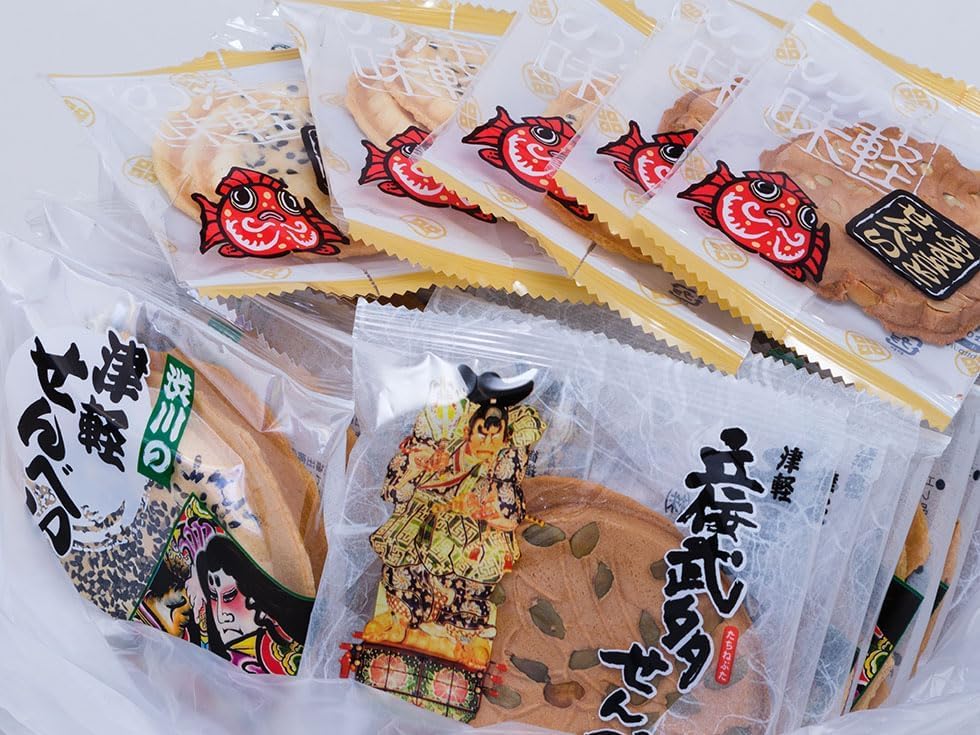 Shibukawa Seika Neputa Rice Crackers Aomori specialty Nebuta gift box (40 pieces)
