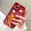Soft Silicone Square Ladder Printing Pattern Phone Casing Full Cover Camera Shockproof Protection Rubber Case for iPhone Infinix Tecno OnePlus