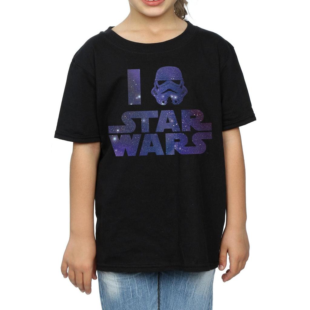 STAR WARS Girls I Love Star Wars Cotton T-Shirt