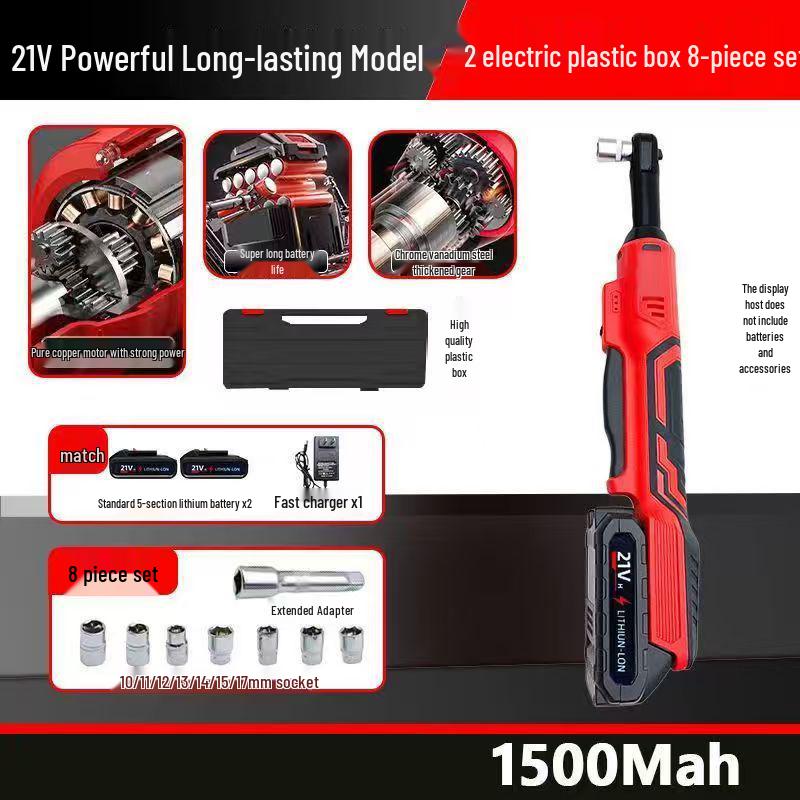 90° Electric Right Angle Ratchet Wrench with Lithium Battery