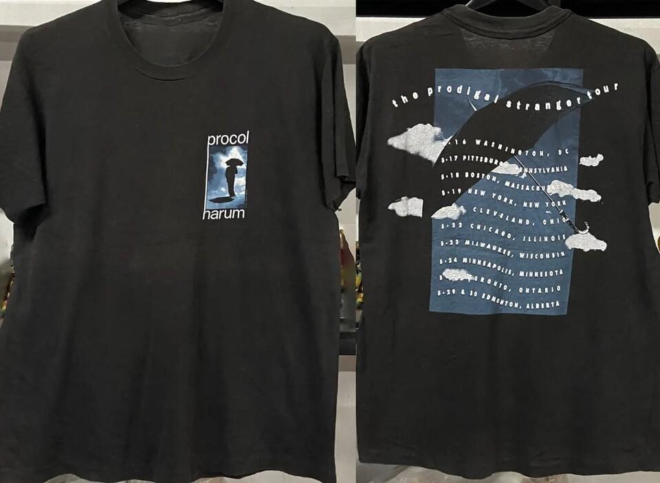 Procol Harum Band The Prodigal Stranger Tour Adult Cotton Unisex T-Shirt XL