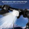 LED Bike Handlebar Flashlight USB Rechargeable Outdoor Bike Headlight Waterproof Safety Warning Taillight Cycling Tail Lamp