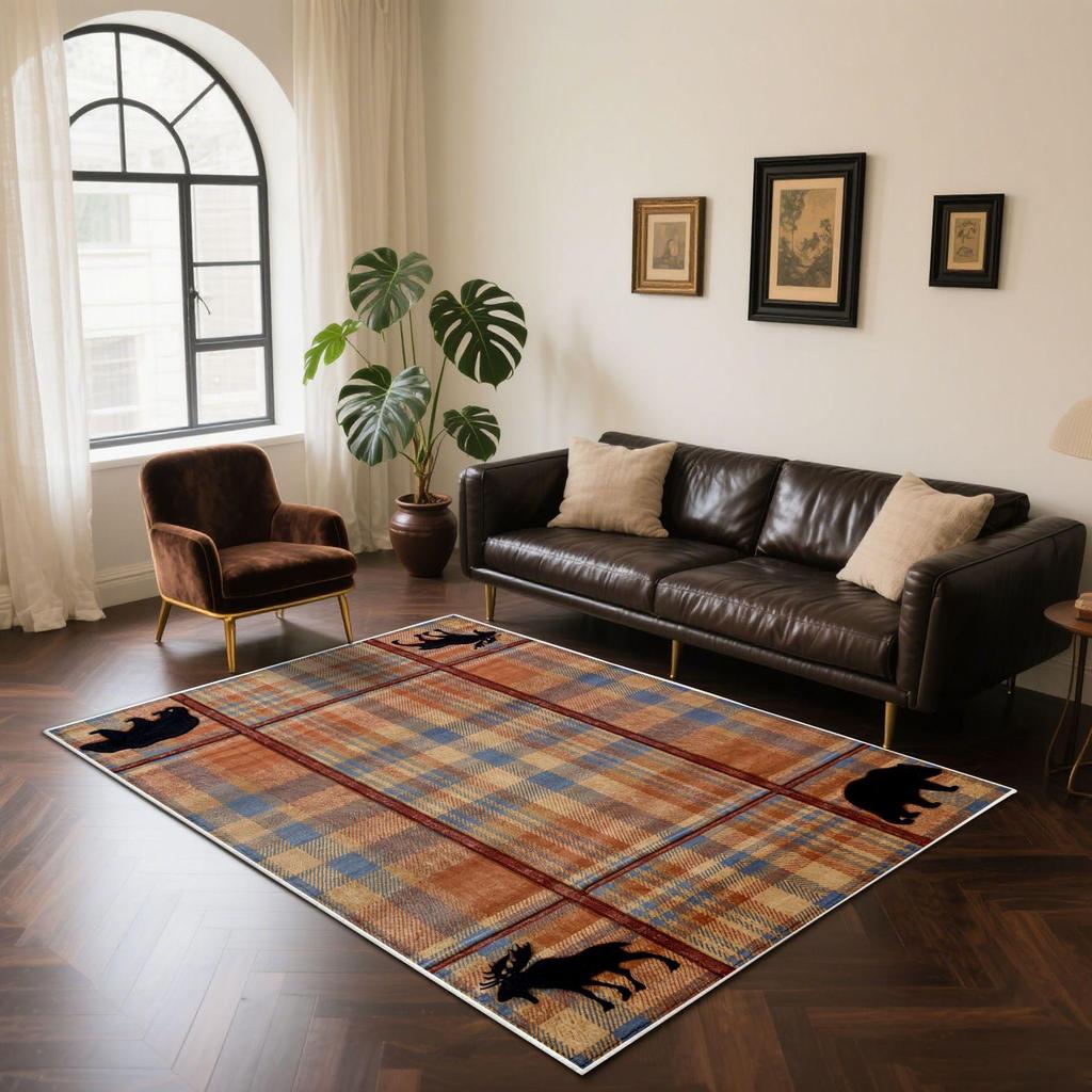 Nordic Ethnic Style Living Room Carpet Home Bedside Bedroom Non Slip Large Size Floor Mat