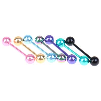 Juego de 7 piercings para la lengua y el hueso de la oreja para mujer, joyería decorativa para el cuerpo