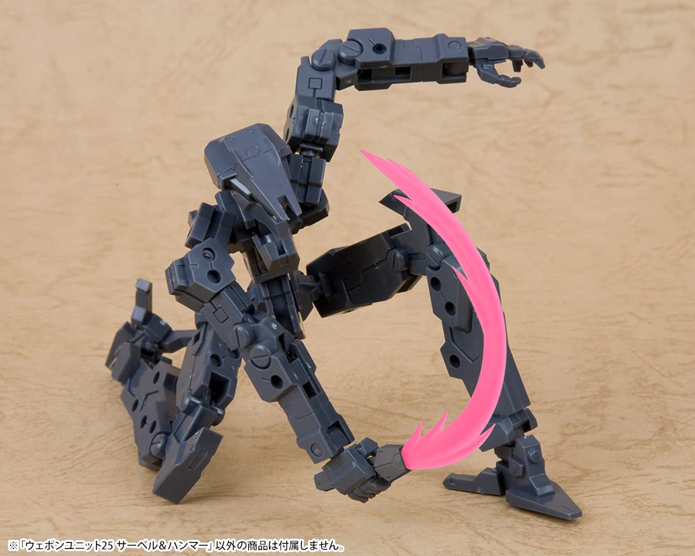 KOTOBUKIYA M.S.G Modeling Support Goods Weapon Unit 25 Saber & Hammer, Total Length Approximately 215mm, Non-Scale Plastic Model