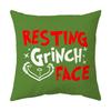Christmas Happy Throw Pillow Cover, 18 X 18 Inch, Winter Holiday Cushion Cover Sofa Decor