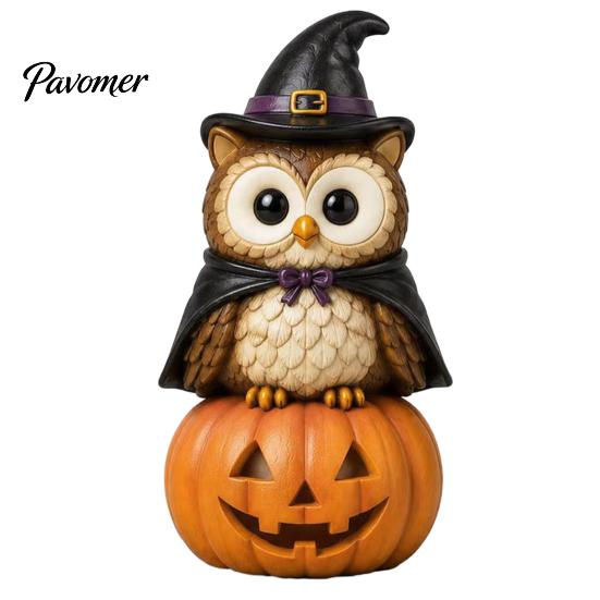 Wooden Cat Figurine Vintage Halloween Figurine, Rustic Witch Zombie Owl Frog Tabletop Decorative Ornament, Farmhouse Tiered Tray Decoration