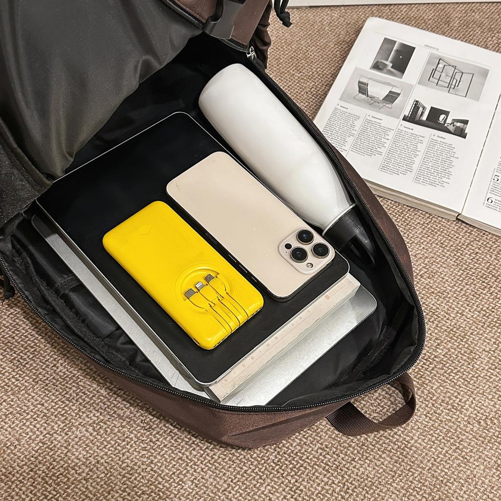 Schoolbag stylish and simple trendy and versatile backpack men's and women's schoolbags large capacity lightweight fashion commuter leisure travel
