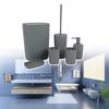 6 Piece Bathroom Set Plastic Toothbrush Holder Waste Bin Combo For Modern Bathroom Storage