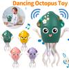 Dancing Funny Octopus Toy Smart Obstacle Avoidance Cartoon Interactive Moving Toys Education Toddler Octopus Toy for Kid Gift