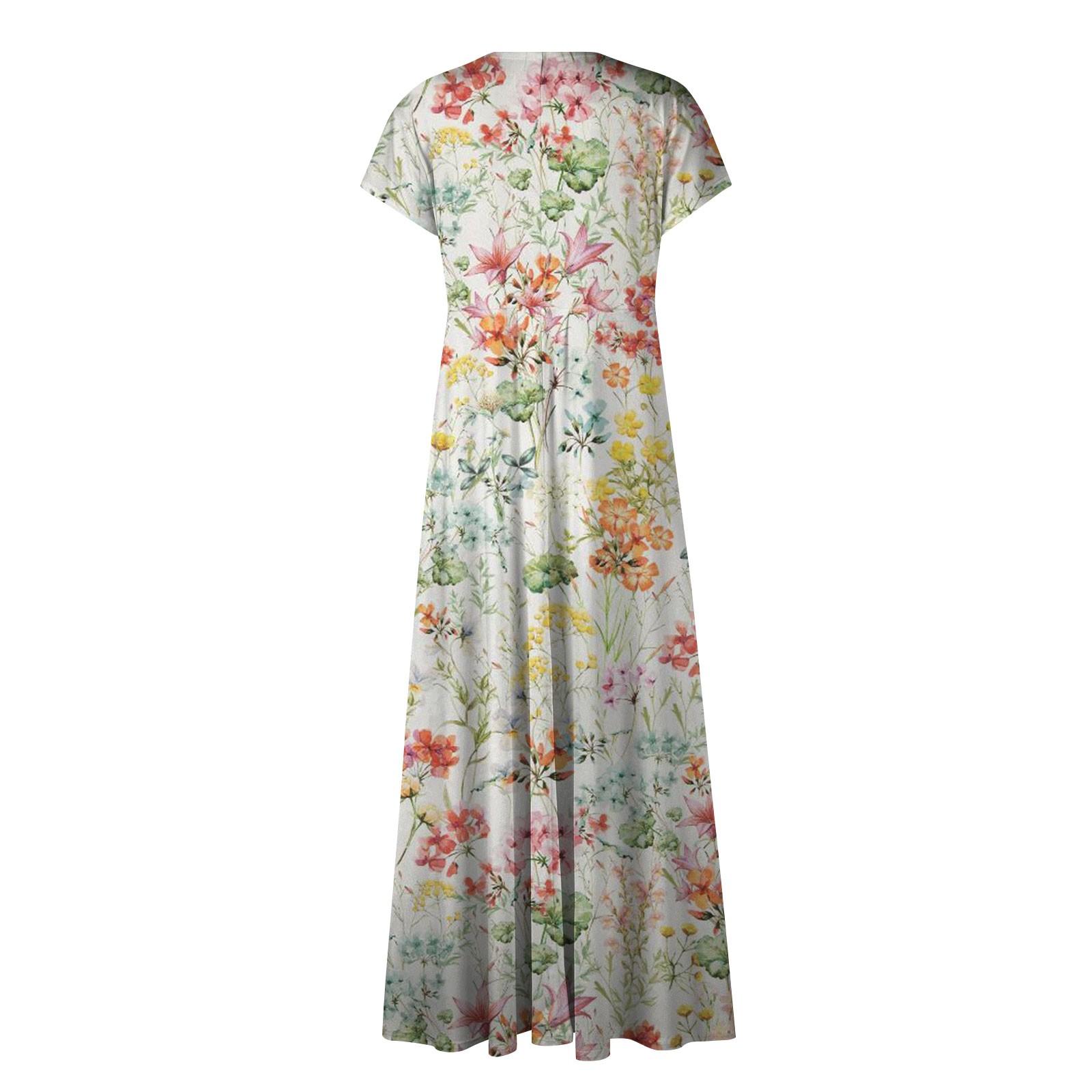 Женское длинное платье Макси-платье Повседневное платье Летнее повседневное платье — фото 5