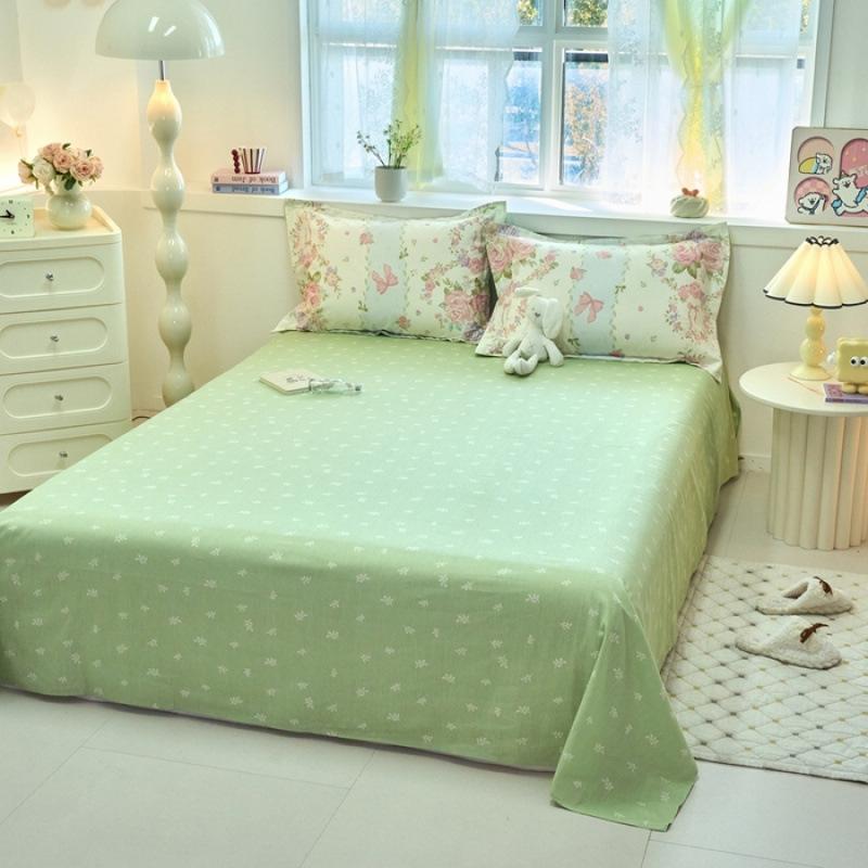 Cotton bed sheet single piece 100 cotton quilt single twill student dormitory single double household pure cotton pad manufacturer wholesale