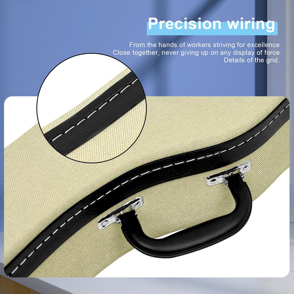 M MBAT Ukulele Bag 23 Inch Thickened Hardened Moisture-Proof Waterproof Box Leather+Metal Materical Backpack Mini Guitar Parts