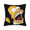 Cartoon Simpsons Pillowcase Double-Sided Printing Polyester Cushion Cover Decorations Throw Pillow Case Cover Seater 45*45Cm