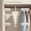 V-Shaped Double-Sided Multi-Hook Hanger: Space-Saving, Stackable Clothes and Hat Storage Rack