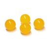 Agata Gialla Pietra Naturale Oro Tondo Perline Filo 15" Liscio Sciolto Distanziatore Perline 4/6/8/10/12mm per Creazione di Gioielli Fai da Te Braccialetti Accessori