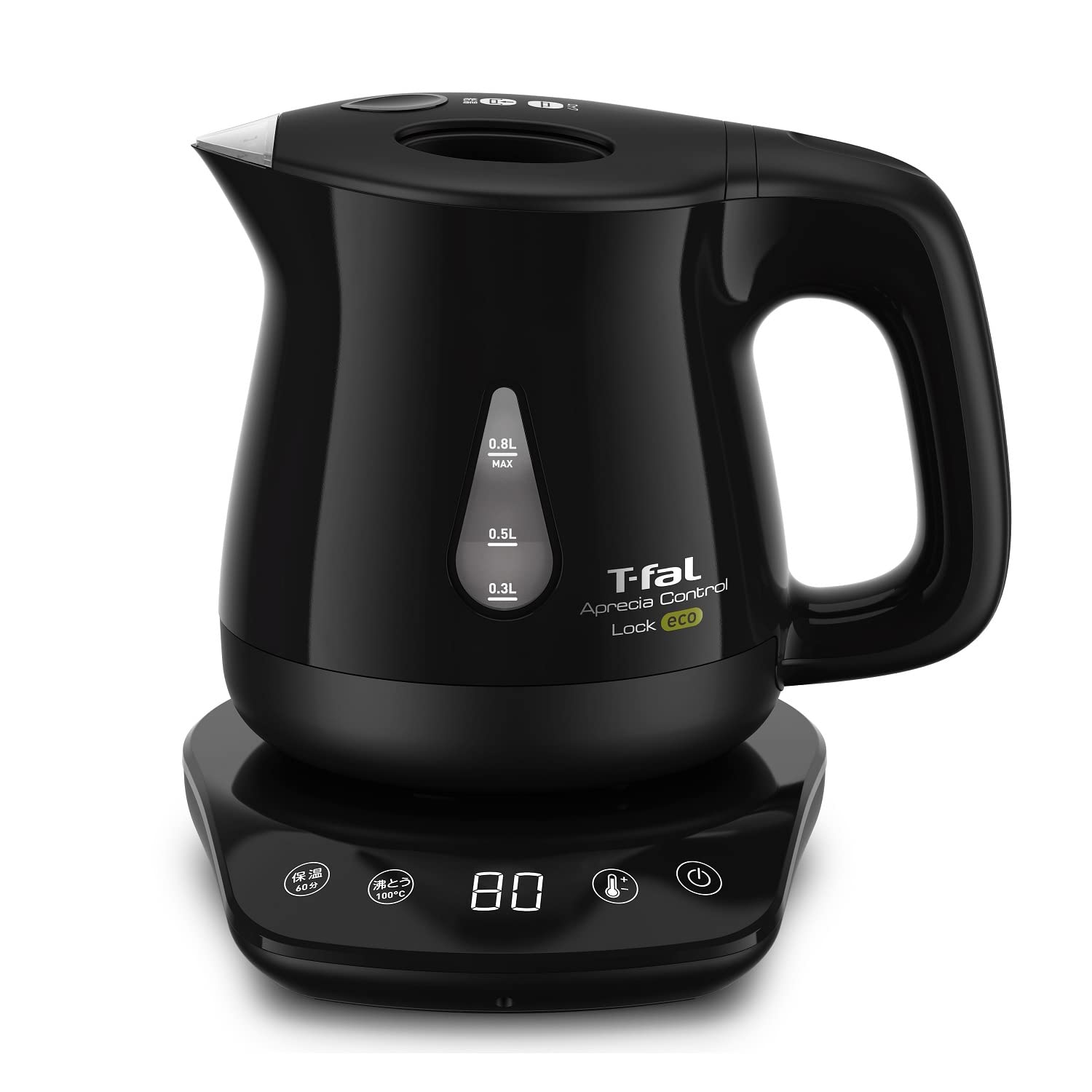 

Tefal Electric Kettle Temperature Adjustment 8 Levels Tipping Over Hot Water Leak Lock Lock Control Eco Steam Saving Design Heat Retention KO8418JP