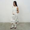 Lcdc Tm Shirring Sleeveless Dress (White)