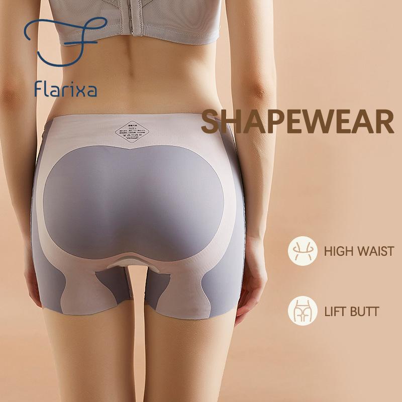 Flarixa Mid Waisted Magic Compression Pants Women's Underwear Tummy Control Panties Waist Trainer Lingerie Girl's Cute Underpants Undies
