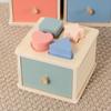 Montessori 4-in-1 Wooden Coin Box: Early Education Toy for Toddler Shape Matching, Sensory Training, and Intellectual Development.
