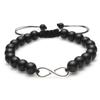 2019 Volcanic Stone Beads Woven 8-Character Couple Bracelet