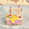 Enamel Mini Sewing Machine Jewelry Box, Alloy Collectible Figurine, Unique Handicraft Gift Souvenir for Home Decor