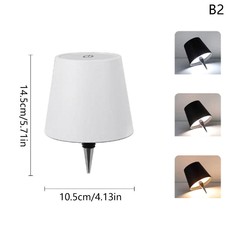 

Светодиодная беспроводная настольная лампа в виде винной бутылки с плавной регулировкой яркости, перезаряжаемая через USB, светильники для обеденного стола, лампа для напитков, сенсорное управление сверху