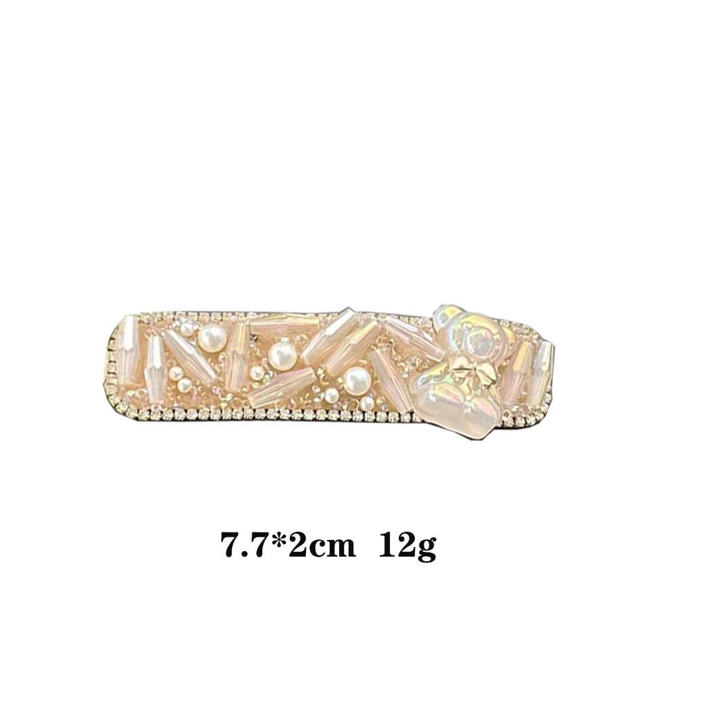 Seamless Hairpin Back of The Head Side Clip Rhinestone Hairpin Fashionable Temperament Side Hairpin