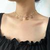 Accessories, Cute Heart-Shaped Rhinestone Collarbone Chain Necklace, Simple Hollow Butterfly Necklace For Women