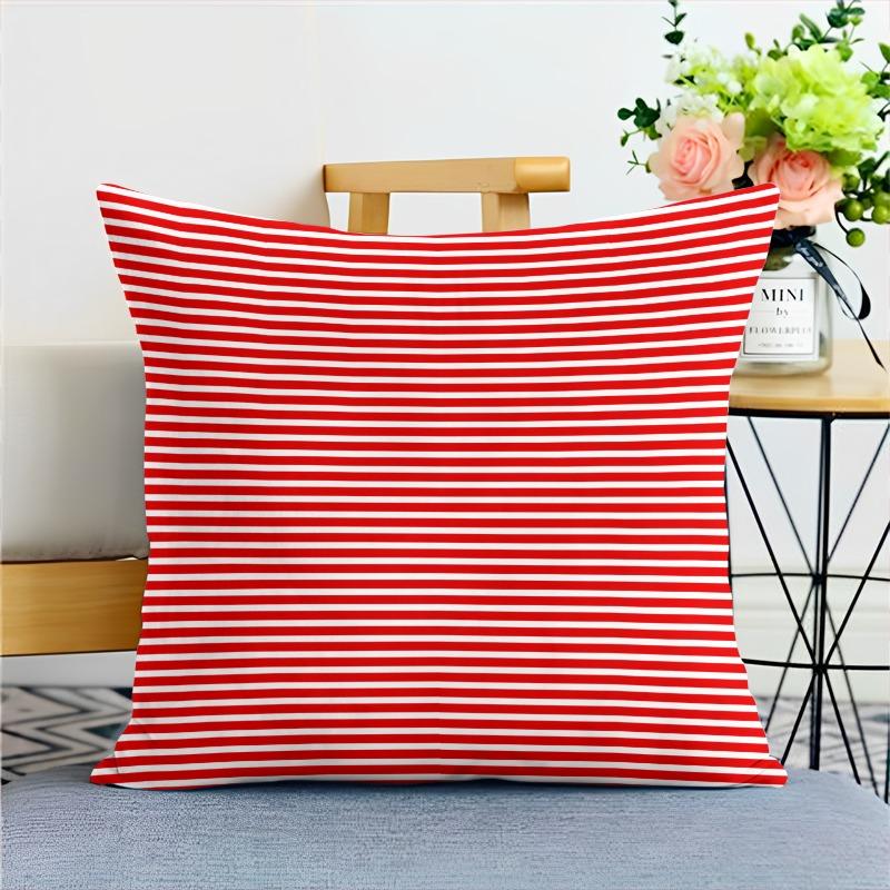 Simple Plaid Striped Pillowcase Dormitory Decoration Office Living Room Home Pillowcase
