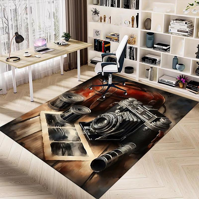 1PC Camera Film Extra Large Non-Slip Floor carpet, Office, family, bedroom, Studio - Large Area Rug Indoor Rugs, Vibrant Colors-A235