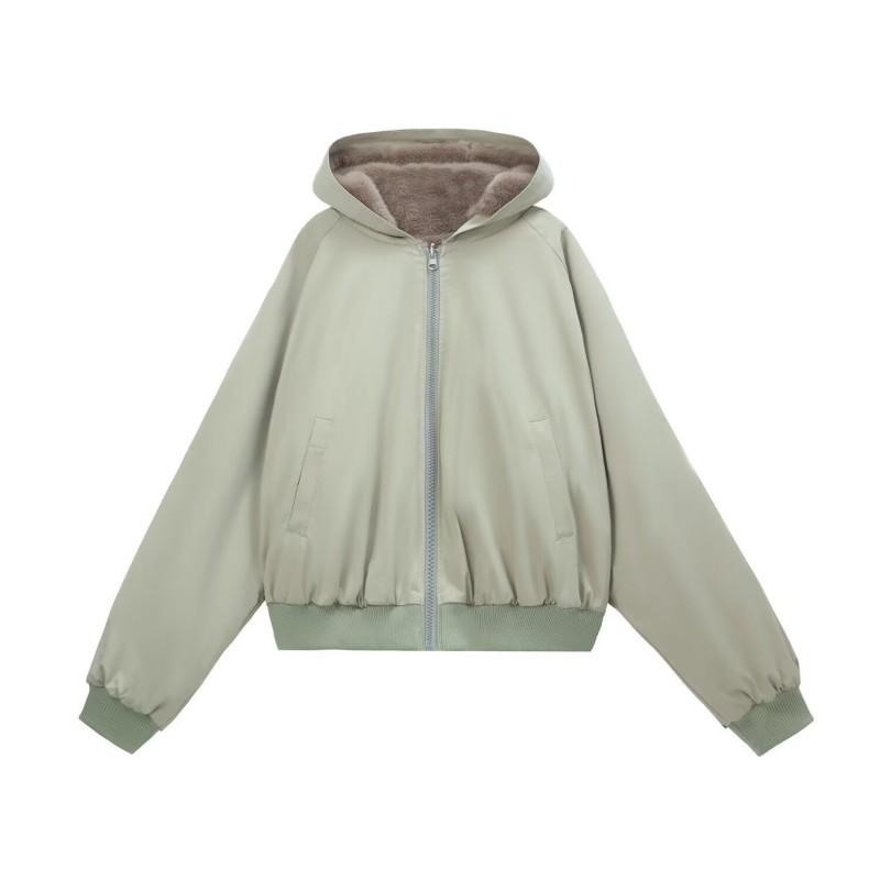 Unisex Retro Hooded Puffer Jacket Winter Warm Thick Cotton Coat Men Women Streetwear Loose Fit