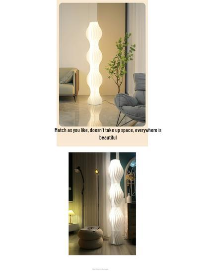 Creative Luxury Cream Hula Skirt Floor Lamp - Perfect for Living Room, Bedroom, Sofa Decoration, and Background Atmosphere