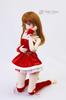 [Petite Marie] 13 DD Compatible Christmas Loose Socks Red Velour Material Socks 60cm Doll BJD Doll Clothes [Petite Marie] [No.0206]