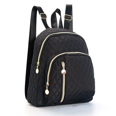 Fashion Basic Commuter Quilted Solid Color Backpack Lightweight Large Capacity Adjustable Strap Backpack Backpack