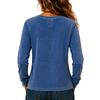 Top Blusa da Donna Casual a Maniche Lunghe con Bottoni Colorato