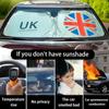1 X The Union Flag Union Jack Car Windshield Sunshade Visor Auto Window Sun Shade Cover