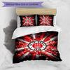 FC St. Set Lenzuola 3 Pezzi Stampato Calcio Pauli, Confortevole Set Copripiumino per Camera da Letto Amico della Pelle