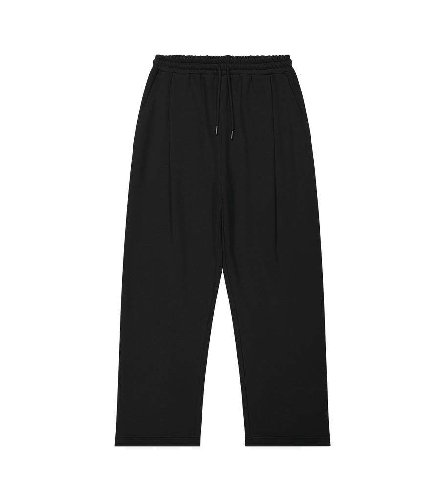 Weideun One-Pleat Heavy Wide Pants Black